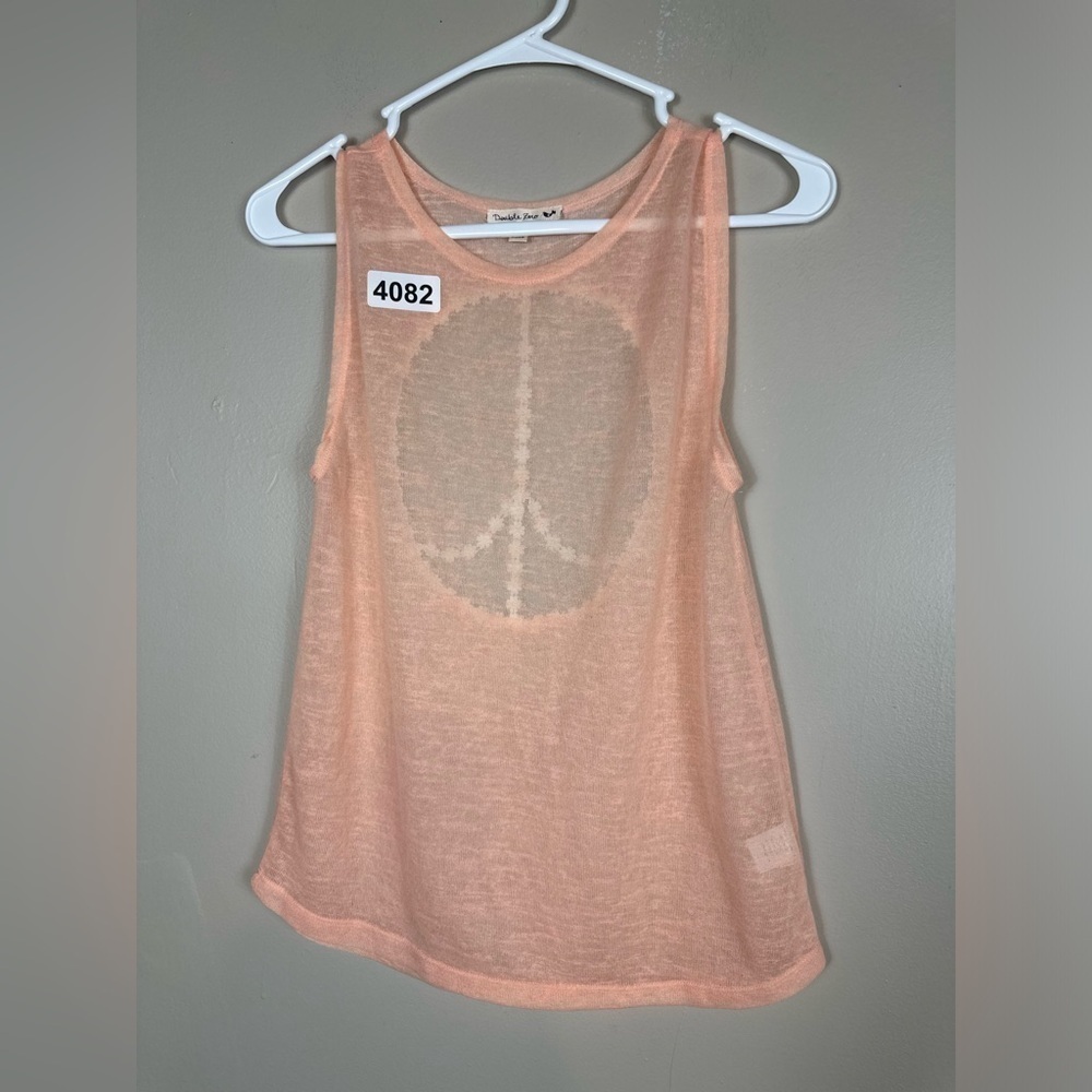 Double zero small nwot 16 p2p 23 length cut out tank top  see though